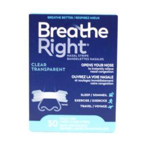 BREATHE RIGHT CLEAR LARGE 30'S