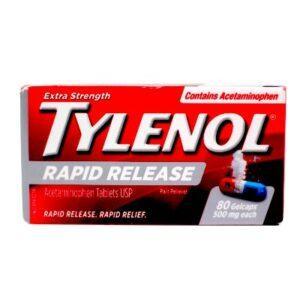 TYLENOL X-ST RAPID RELEASE GEL 80'S