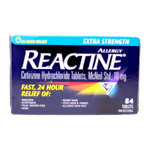 REACTINE 10MG TAB  84'S