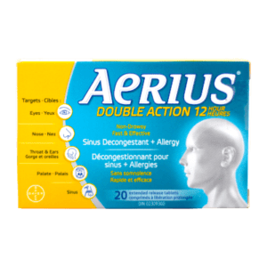 AERIUS TAB DUAL ACTION 12H 20'S