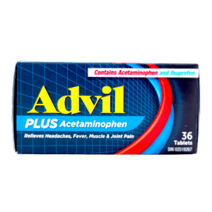 ADVIL PLUS ACETAMINOPHEN 36'S