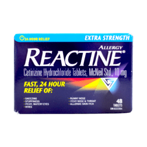 REACTINE 10MG TAB  48'S