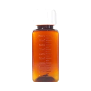CHILD RESISTANT TEMPER EVIDENT SQUARE 100ML 250'S -AMBER