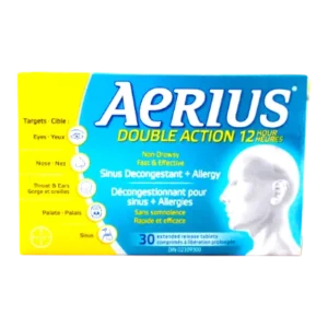 AERIUS TAB DUAL ACTION 12H 30'S