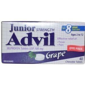 ADVIL JR GRAPE CHEW TAB 40'S