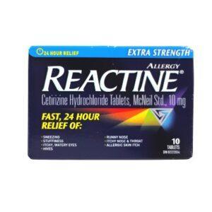 REACTINE 10MG TAB  10'S