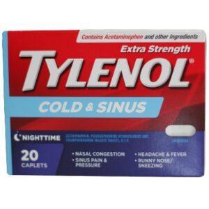 TYLENOL X-STR C & S NIGHT 20 CAP