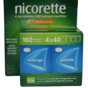 NICORETTE LOZENGES FRUIT 4MG 160'S
