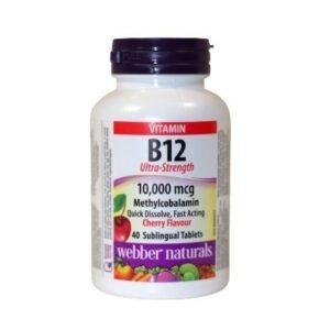 NATURAL PRODUCT B12 ULTRA STR SUBL TABS 10,000 MCG 40'S