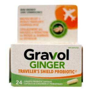 GRAVOL GINGER TRAVEL PROB NAUSEA&DIARRHEA CAPS 24'S