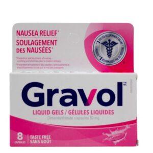 GRAVOL 50MG LIQ GELS 8'S
