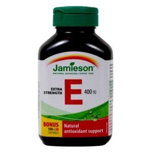 JAMIESON VIT E 400IU 100+20'S