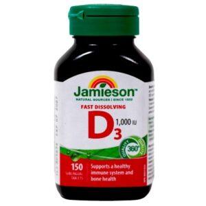 JAMIESON VIT D3 FAST DISSOLVE TABS 150'S