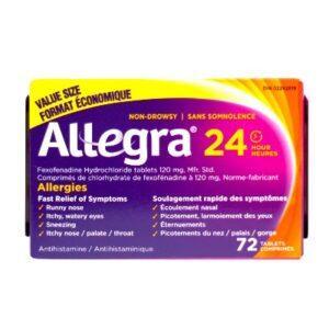 ALLEGRA 24H 120MG 72'S