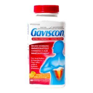 GAVISCON X-STR ORANGE BURST TABS 60'S