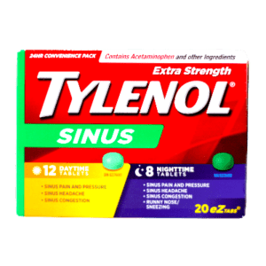 TYLENOL SINUS D/N TABS X-STR 20's