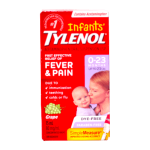 TYLENOL INFANT DYE FREE WHITE GRAPE 15ML