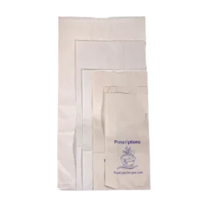 PRESCRIPTION  WHITE PLAIN PAPER BAG