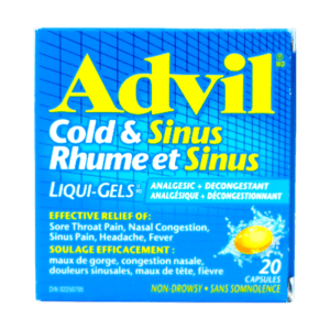 ADVIL COLD & SINUS LIQUI-GELS 20'S