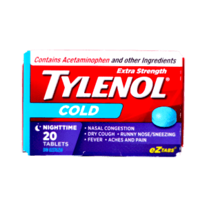 TYLENOL X-STR COLD NIGHT 20'S