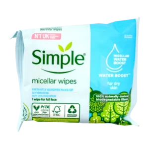 SIMPLE MICELLAR WIPES MAKE-UP REMOVERS 20'S