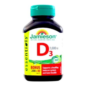 JAMIESON VIT D3 1000IU 200+40'S