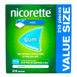NICORETTE EXT CHILL GUM WH  4MG 210'S