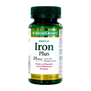 NATURE'S BOUNTY GENTLE IRON GLYCINATE CAPS 90'S