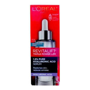 L'OREAL PARIS TRIPPLE POWER  1.5% PURE HYALURONIC  ACID FACE SERUM 50ml