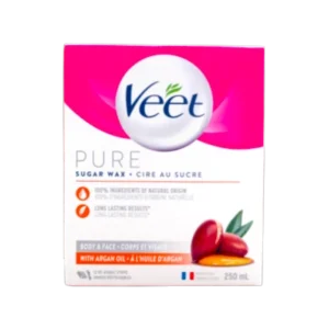 VEET PURE SUGAR WAX HAIR REMOVAL KIT 250ml