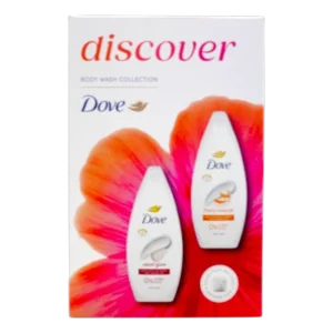 DOVE B/W GIFT SET 3PCS VVELVET & FRUITY  255ml +BUFF