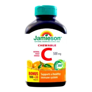 JAMIESON CHEW C 500MG ORNG 100+20'S