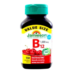 JAMIESON VITAMIN B12 1000MCG VALUE PK TB 150'S