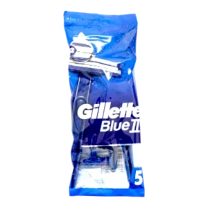 GILLETTE BLUE II 5CT DISPOSABLE RAZORS