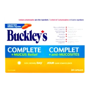 BUCKLEY'S CMPLT DAYTIME LIQ GELS PLUS MUCOUS RELIEF 24'S