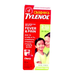 TYLENOL CHILD DYE FREE CHERRY FOR FEVER/COLD 100ML