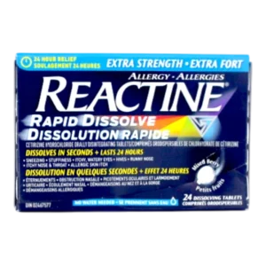 REACTINE TABS RAPID DISOLVE  24'S